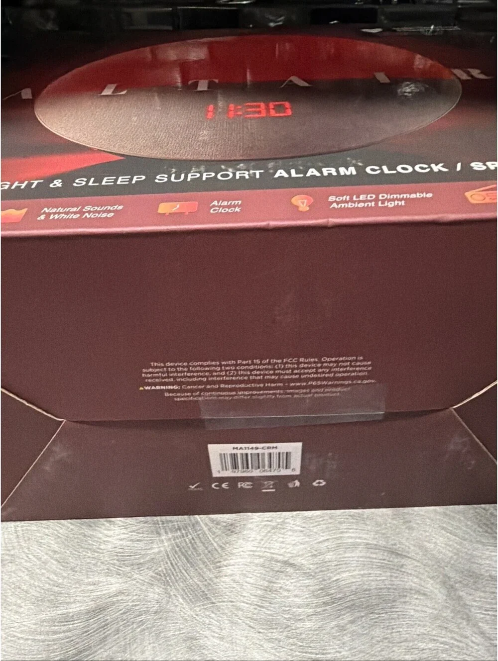 MVMT Altair Red Light Sleep Alarm Clock / Speaker / Ambient Light/Natural Sounds
